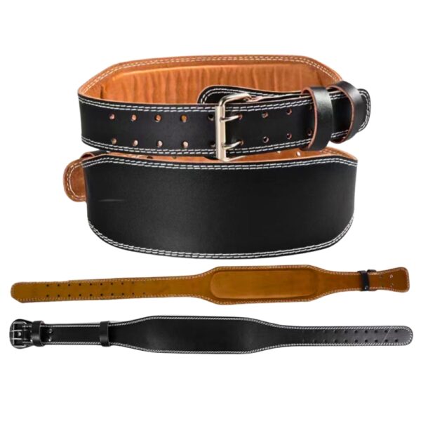 Professional Leather Weightlifting Belt – Lumbar & Back Support (Heavy Duty)